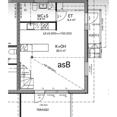 The Other Side Of The Clt Semi-detached House, With A Separate * Lahti